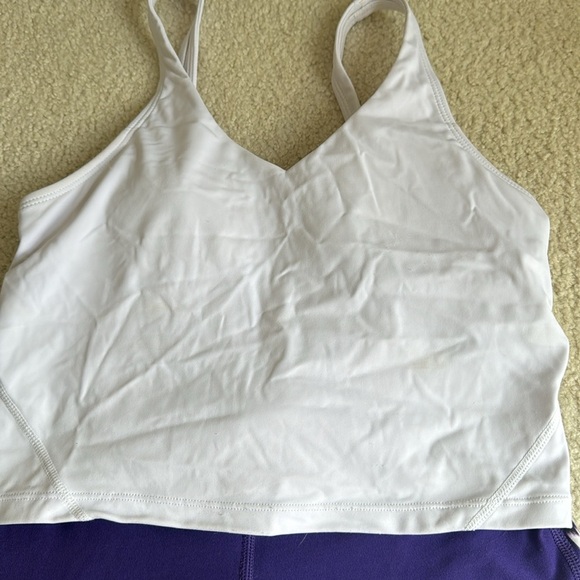 Nike Women's Purple Athletic Pants with a white tank top - Picture 4 of 6